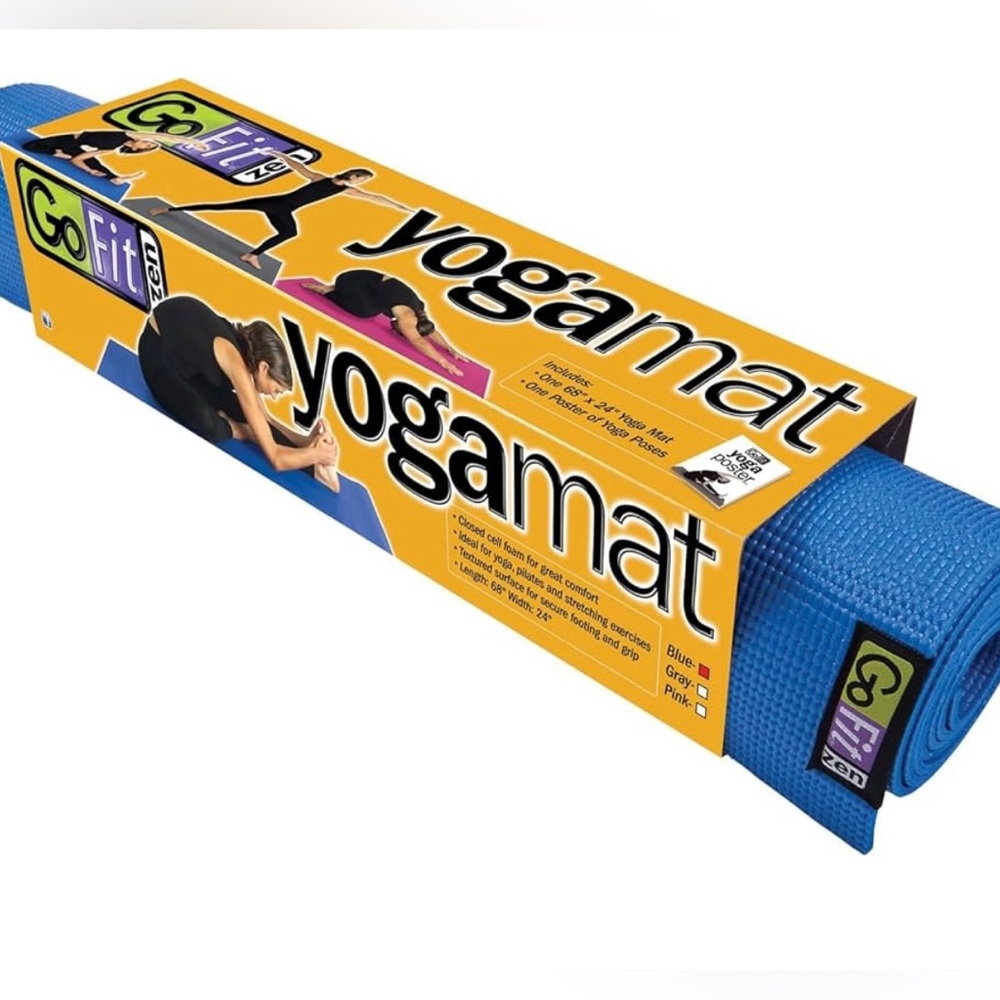 GoFit Non Slip Yoga Mat - Plus Posture Poster